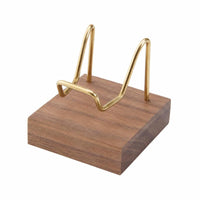 Open Design Stone Holder Waxed Finish Mineral Sample Display Stand