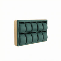 10-Slot Watch Box Wood-Grain 10-Slot Watch Organizer Organized