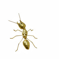 Golden Figurine Modern Design Metal Statue Polished Finish for Desktop