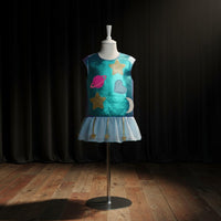 Alien Robot Costume Tulle Skirt Feature Alien Costume Set Kids Shiny Cosplay Suit Soft and Lightweight for Role-Playing