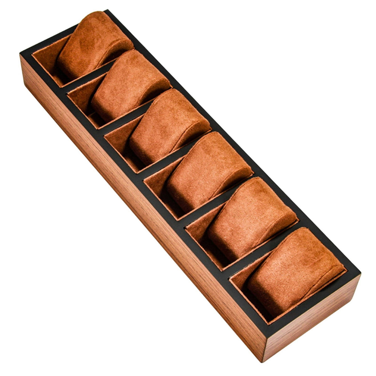 Watch Tray with Cushions Wooden wristwatch Display Tray Modern for Showcase