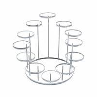 Multi Tier Display Stand Versatile Use Round Cupcake Stand for Trade Exhibition