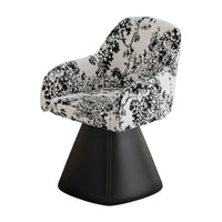 Swivel Makeup Chair Foam Filled Swivel Vanity Chair Space Saving for Nail Salon