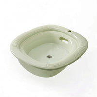 Sitz Bath with Drain Plug Thickened Toilet Sitz Bath Temperature Resistant