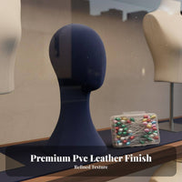 Velvet Head Form Elegant Design Hairpiece Display Stand Stable Base