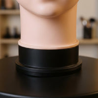 Bald Female Mannequin Head Polished Surface Female Display Head