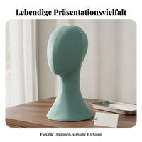 Velvet Head Form Elegant Design Hairpiece Display Stand Stable Base
