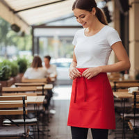 Waterproof Waist Apron Easy to Clean Tie Waist Apron Pocket Workwear for Workers, Cafe