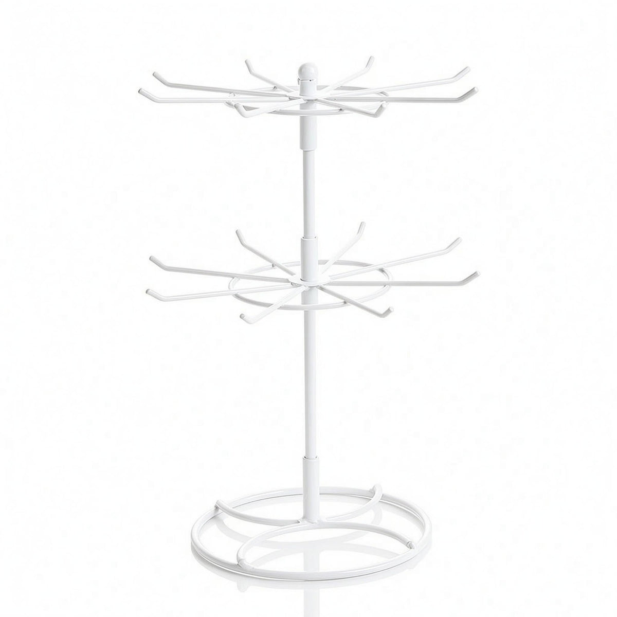 Rotating Jewelry Stand Two-Tier Rotating Bracelet Holder Freestanding