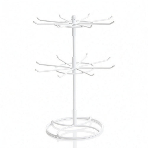 Rotating Jewelry Stand Two-Tier Rotating Bracelet Holder Freestanding