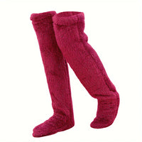Fuzzy Socks Soft Leg Warmers Stretchy for Sleeping, Women