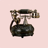 Jade-Tone Wireless Phone Decorative Piece Retro Tabletop Telephone