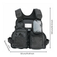 Fishing Life Vest Detachable Foam Fishing Vest with Pockets Long-Lasting