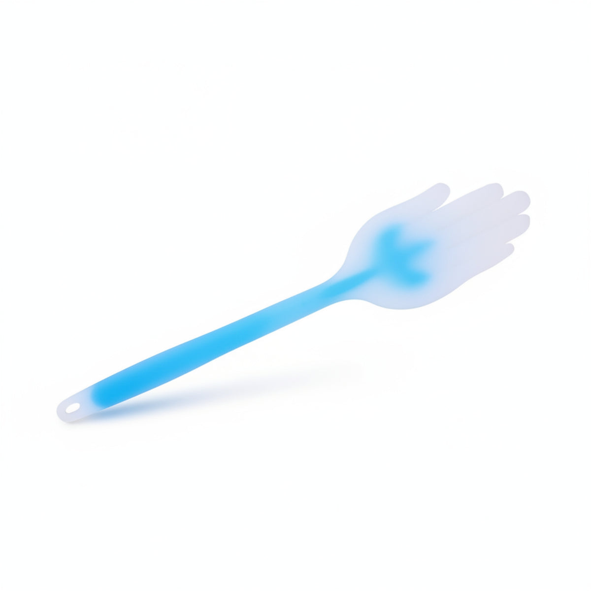 Hand-Shaped Massage Paddle Long Handle Personal Care Tool Raised Dot Texture