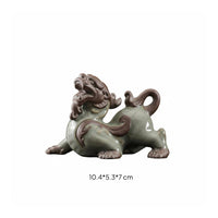 Wealth Guardian Tea Pet Nourishable Ge Ware Wealth Guardian Statue Handmade