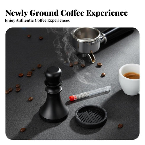 3 Pieces Coffee Pointed Distributor and Tamper Set Reduces Uneven Flow Coffee Tamper and Distributor Set for Cafe