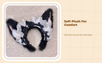 Women's Plush Corgi Ears Headband, Soft, Cute, Fashion