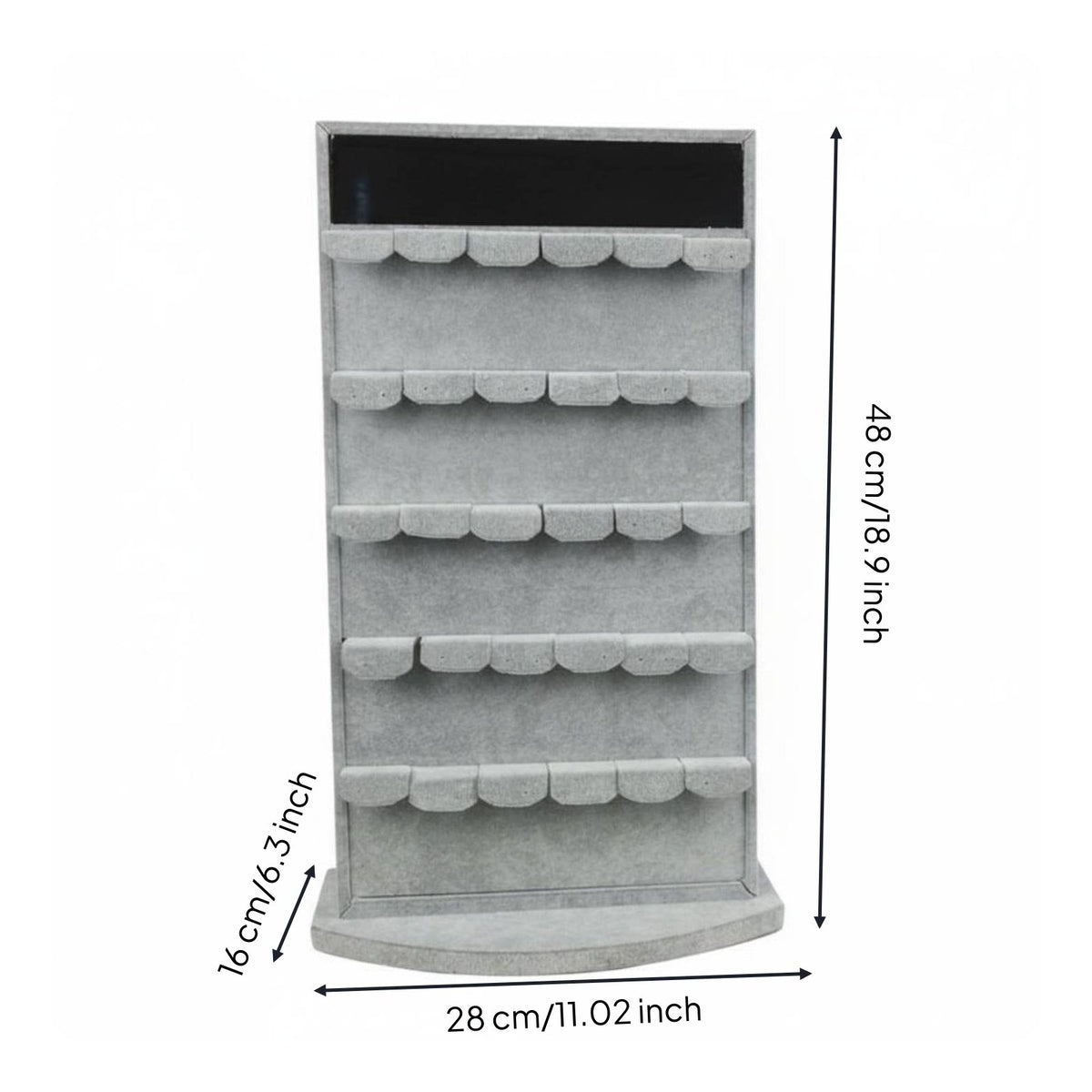 Rotating Earring Display Stand Space Saving Rotating Jewelry Revolving Stand