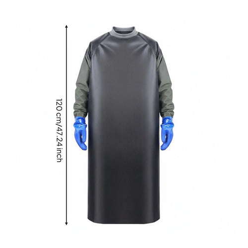 Apron Gloves Set Waterproof Apron Water-Resistant Workwear for Professionals, Seafood Handling Tasks