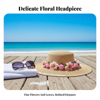 Bohemian Flower Crown Headpiece, Floral Headband, Beach, Bride, Kids, Performance Accessory
