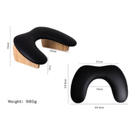 U-Shaped Manicure Hand Rest Easy to Clean Foldable Nail Art Armrest for Home Use