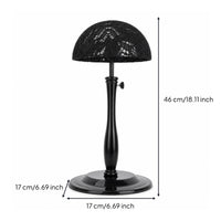 Adjustable Height Wig Display Stand Lace Head Wig Holder Strong Round Base Stable Display Stand Suitable for Everyday Organization Styling Station