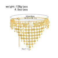 Gilded Medallion Belly Dance Belt Makes Clear Sound Metal Belly Dance Waist Belt