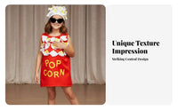 Buttered Corn Costume Playful Design Buttered Corn Box Outfit Funny Food Costume Lightweight Dress-up Clothes for Children
