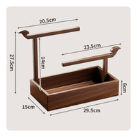 Tabletop Jewelry Rack Horizontal Rods Bead Organizer Open Tray Jewelry Display Stand
