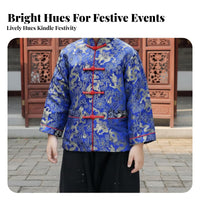 Boys Traditional Chinese Costume, Tang Suit, Long Sleeve, Autumn, Classic Ancient Performance Design