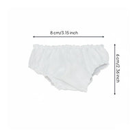 17cm Doll Underwear Easy On and Remove Miniature Panties Washable