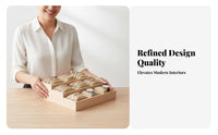 Jewelry Display Tray with Pillows Accessible Top Entry Watch Storage Organizer Multi-Compartment Bracelet Holder Abrasion