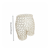 Iron Underwear Display Form Sturdy Wire Lingerie Mannequin Electroplated Bra Mannequin Stand for Boutique