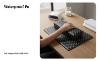 Soft & Comfortable Manicure Hand Rest Set Easy to Clean Nail Armrest Pillow and Mat Washable for Manicurists, Beauty School, Spas, Travel