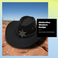Cowboy Hat, Wide Brim, Sun Protection, Outdoor, Unisex