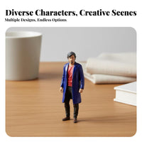 Tiny People Model Multipurpose Miniature Landscape Figure Miniature Landscape People Model Handmade 1:64 Scale Female Figurine