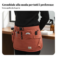 Multi-Pocket Work Apron Gender-Neutral Design Multi-Pocket Utility Apron