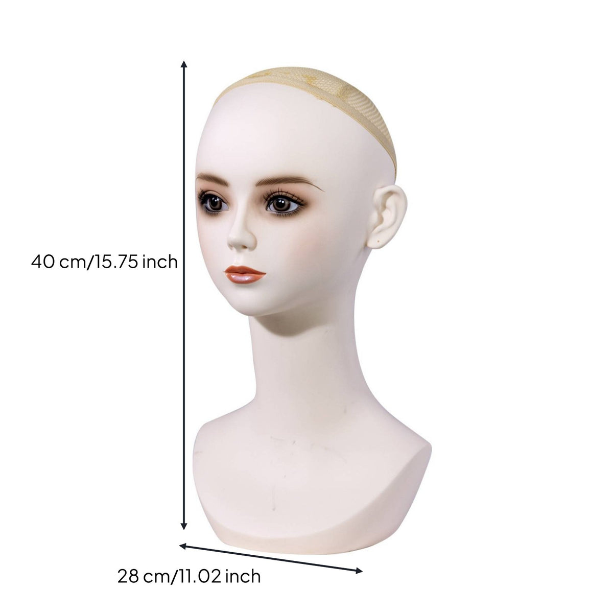Hairpiece Display Head Long-Lasting Hairpiece Stand Head for Cosplayers