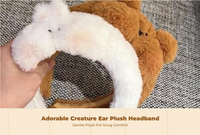 Cute Plush Headband for Kids, Girls, Birthday, Daily Wear