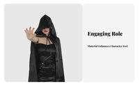 Hooded Cloak Multi-Purpose Cosplay Full-Length Robe All-Gender Fit for Adults