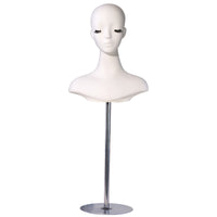 Mannequin Head Stand Hairpiece Stand Round Base for Photography