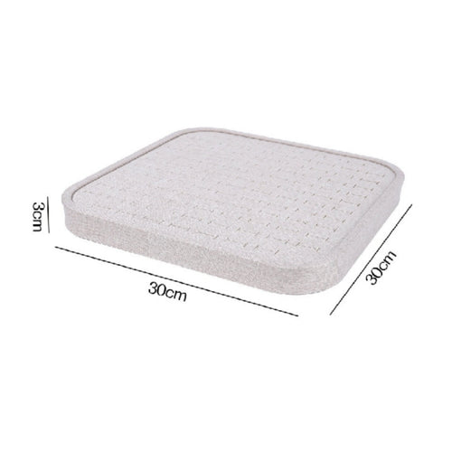 4 Pieces Linen Jewelry Tray Soft Lined Home Storage Scratch Protection