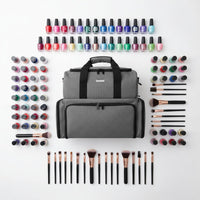 Manicure Storage Case Soft Padded Interior Nail Polish Organizer Bag for Salon