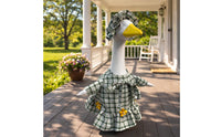 Porch Goose Costume Pastoral Design Goose Statue Dress Set Flower Embellished