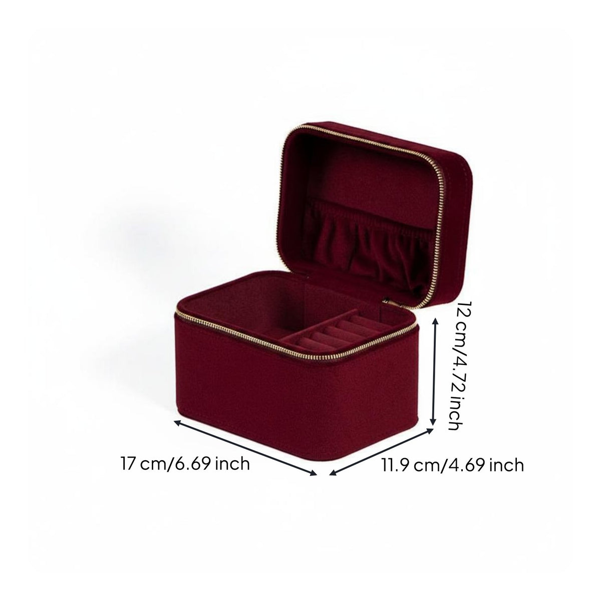 Jade Bangle Case Scratch Protection Velvet Bangle Box Organized Compartments