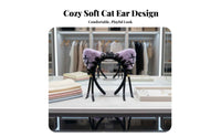 Lace Chime Cat Ear Hair Hoop With Tinkling Chime S Gothic Doll-Like Creature Ear Headband Gothic Lace Creature Ears Cute Design