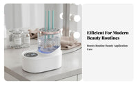 Gentle on Bristles Automatic Brush Cleaner and Dryer Easy to Clean Makeup Brush Washer and Dryer Splash-Proof Design for Home Use, Bathroom