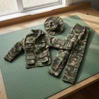 Jungle Set Stitched Seams Miniature Soldier Outfit Fabric