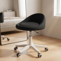 Adjustable Vanity Chair Comfortable Cushion Rolling Vanity Chair Wear-Resistant