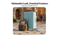 Ribbed Hard-Shell Suitcase Large Capacity Hardside Carry-on for Students